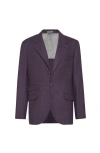 Brunello Cucinelli Blazer With Metal Buttons In Purple