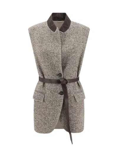 Brunello Cucinelli Blazers & Vests In Brown