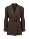 Brunello Cucinelli Blazers & Vests In Brown