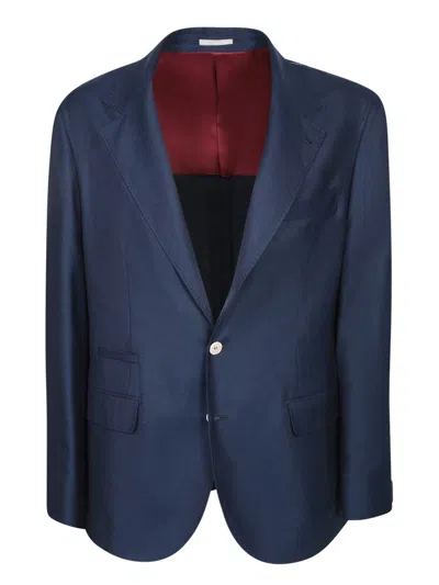 Brunello Cucinelli Blazers In Blue