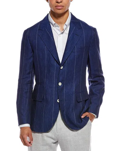 Brunello Cucinelli Blazers In Blue