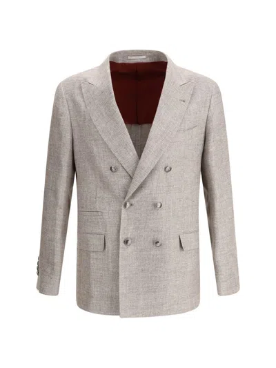 Brunello Cucinelli Blazers E Vests In Neutral