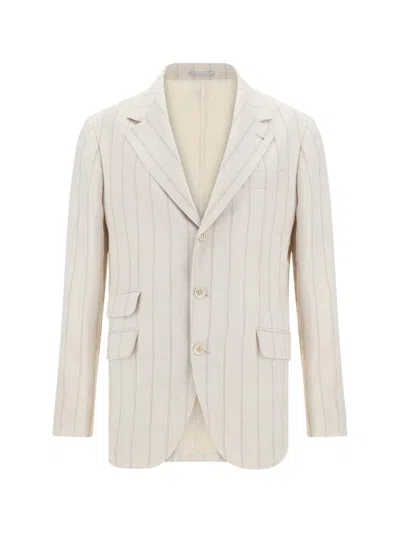 Brunello Cucinelli Blazers E Vests In Beige
