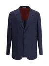 Brunello Cucinelli Three-button Blazer In Blue