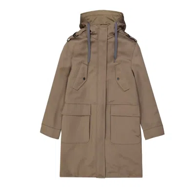 Brunello Cucinelli Blend Cotton Parka In Black