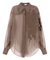 Brunello Cucinelli Blouse In Brown