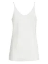 Brunello Cucinelli Silk Strap Top In White