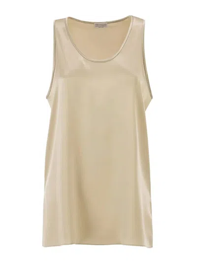 Brunello Cucinelli Blouse In Neutral