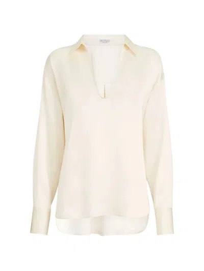 Brunello Cucinelli Blouse In Neutral