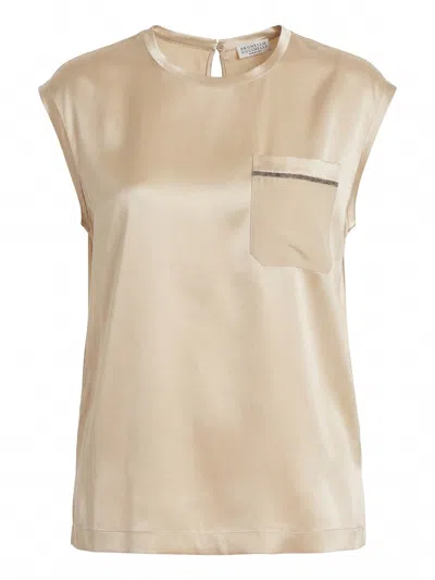 Brunello Cucinelli Blouse In Neutral