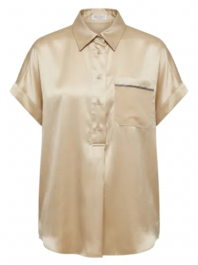 Brunello Cucinelli Blouse In Animal Print