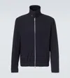 Brunello Cucinelli Blue Double Wool Flannel Bomber Jacket