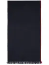 Brunello Cucinelli Cashmere And Cotton Scarf In Blue