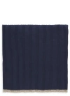 Brunello Cucinelli Ribbed Knit Scarf In Blue