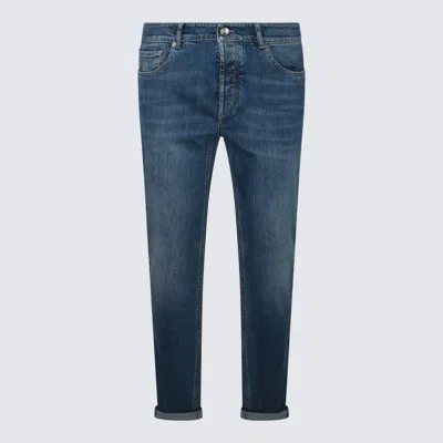 BRUNELLO CUCINELLI BLUE COTTON DENIM JEANS