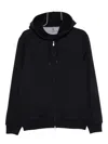 Brunello Cucinelli Men Cotton Zipped Hoodie In Black