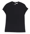 Brunello Cucinelli Stretch Cotton Jersey T-shirt With Precious Faux-layering In Black