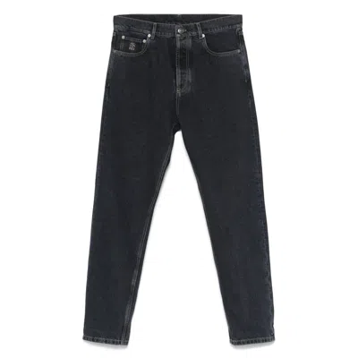 BRUNELLO CUCINELLI BRUNELLO CUCINELLI BLUE DENIM - SLIM-FIT JEANS MEN