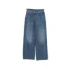 Brunello Cucinelli Women Blue Jeans With Five-pocket Design And Patch Logo On The Back In Denim Woma In Blue