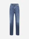 Brunello Cucinelli Women Blue Denim Contemporary Loose Jeans