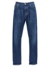 Brunello Cucinelli Denim Jeans With Belt Loops And Contrast Stitching