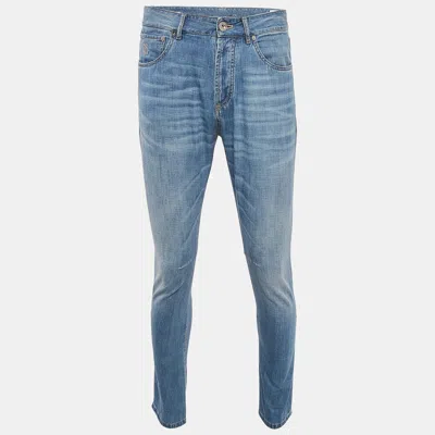 Pre-owned Brunello Cucinelli Blue Denim Leisure Fit Jeans S Waist 31"
