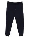 Brunello Cucinelli Blue Drawstring Tracksuit Bottoms In Blue