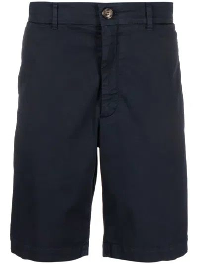 BRUNELLO CUCINELLI BLUE COTTON BERMUDA SHORTS