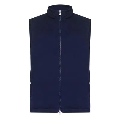 BRUNELLO CUCINELLI BRUNELLO CUCINELLI BLUE JACKETS - WAISTCOATS & GILETS MEN