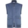 Brunello Cucinelli Suede-cotton Gilet