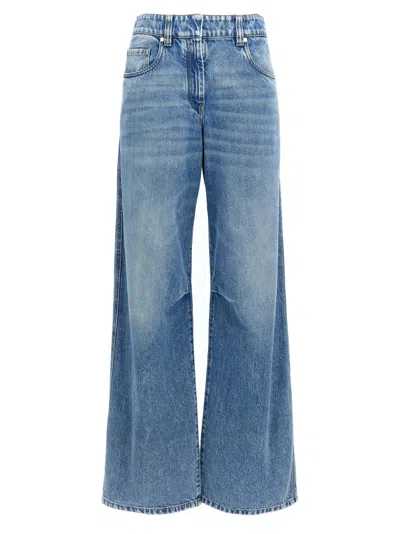 BRUNELLO CUCINELLI BLUE KNEE DETAIL JEANS