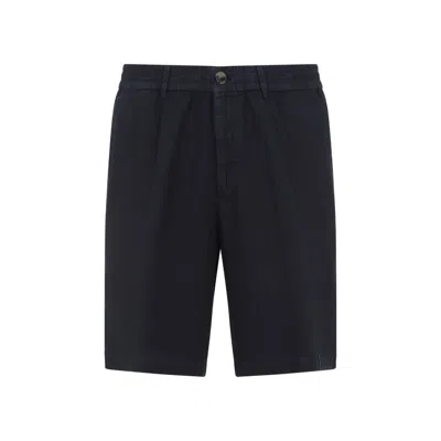 BRUNELLO CUCINELLI BRUNELLO CUCINELLI BLUE LINEN BERMUDA