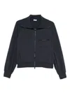 Brunello Cucinelli Cotton Zipped Sweatshirt In Black