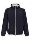 Brunello Cucinelli Men Nylon Blouson Jacket In Blue