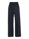 Brunello Cucinelli Blue Pants With Elastic Waist