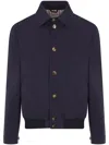 Brunello Cucinelli Tailored Blue Jacket With Classic Button-up Design And Side Pockets In Blue