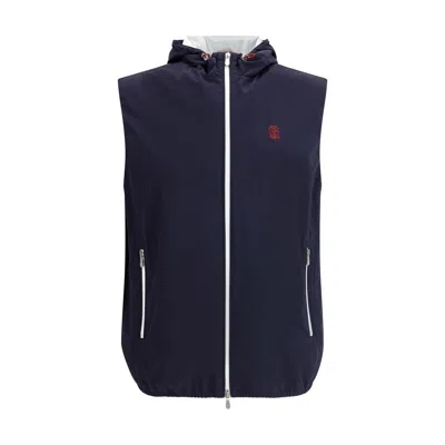 Brunello Cucinelli Blue Polyester Clothing