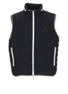 Brunello Cucinelli Men Sleeveless Nylon Down Jacket With Logo And Removable Hood