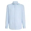 Brunello Cucinelli Spread-collar Shirt In Blue