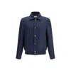 Brunello Cucinelli Hopsack Jacket In Blue