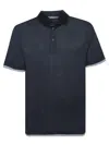 Brunello Cucinelli Classic S/s Cotton Polo In Blue