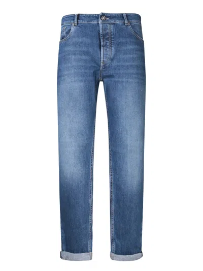 Brunello Cucinelli Blue Slim Fit Jeans
