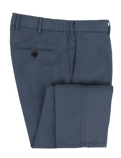 Pre-owned Brunello Cucinelli Blue Solid Linen Blend Pants - Slim - (bc101232)