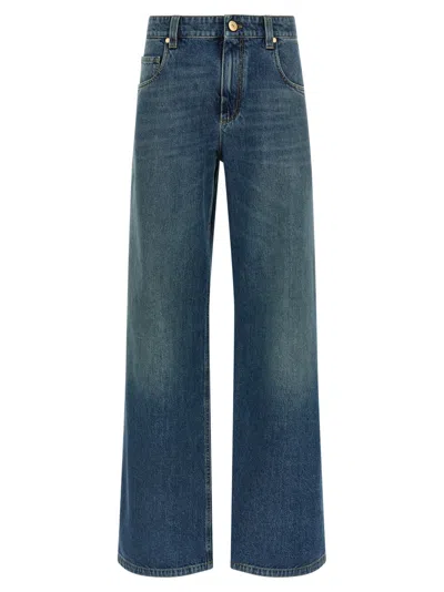 BRUNELLO CUCINELLI BLUE STONEWASHED DENIM JEANS