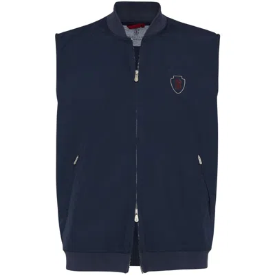 BRUNELLO CUCINELLI BLUE SWEATSHIRTS