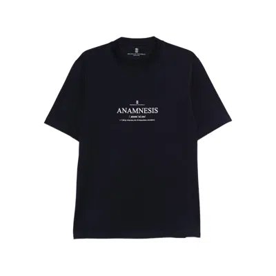 BRUNELLO CUCINELLI BRUNELLO CUCINELLI BLUE T-SHIRTS & VESTS - T-SHIRTS MEN
