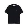 Brunello Cucinelli Cotton Jersey Crew Neck T-shirt With Logo Clothing In Blue