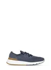 Brunello Cucinelli Knitted Runner Sneakers In Blue