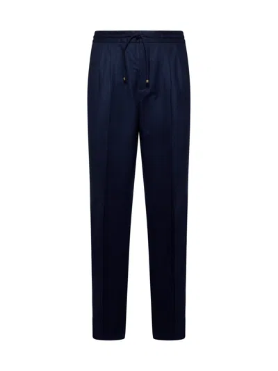 BRUNELLO CUCINELLI BRUNELLO CUCINELLI BLUE TROUSERS