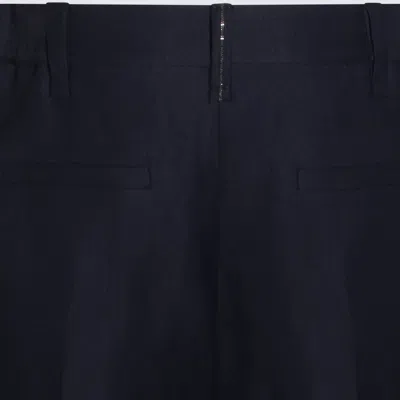Brunello Cucinelli Blue Viscose Pants In Black